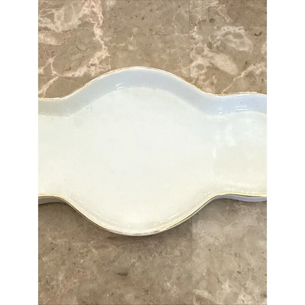 Antique Noritake Hand Painted Japan Porcelain Relish Dish Gold Trim M Mark